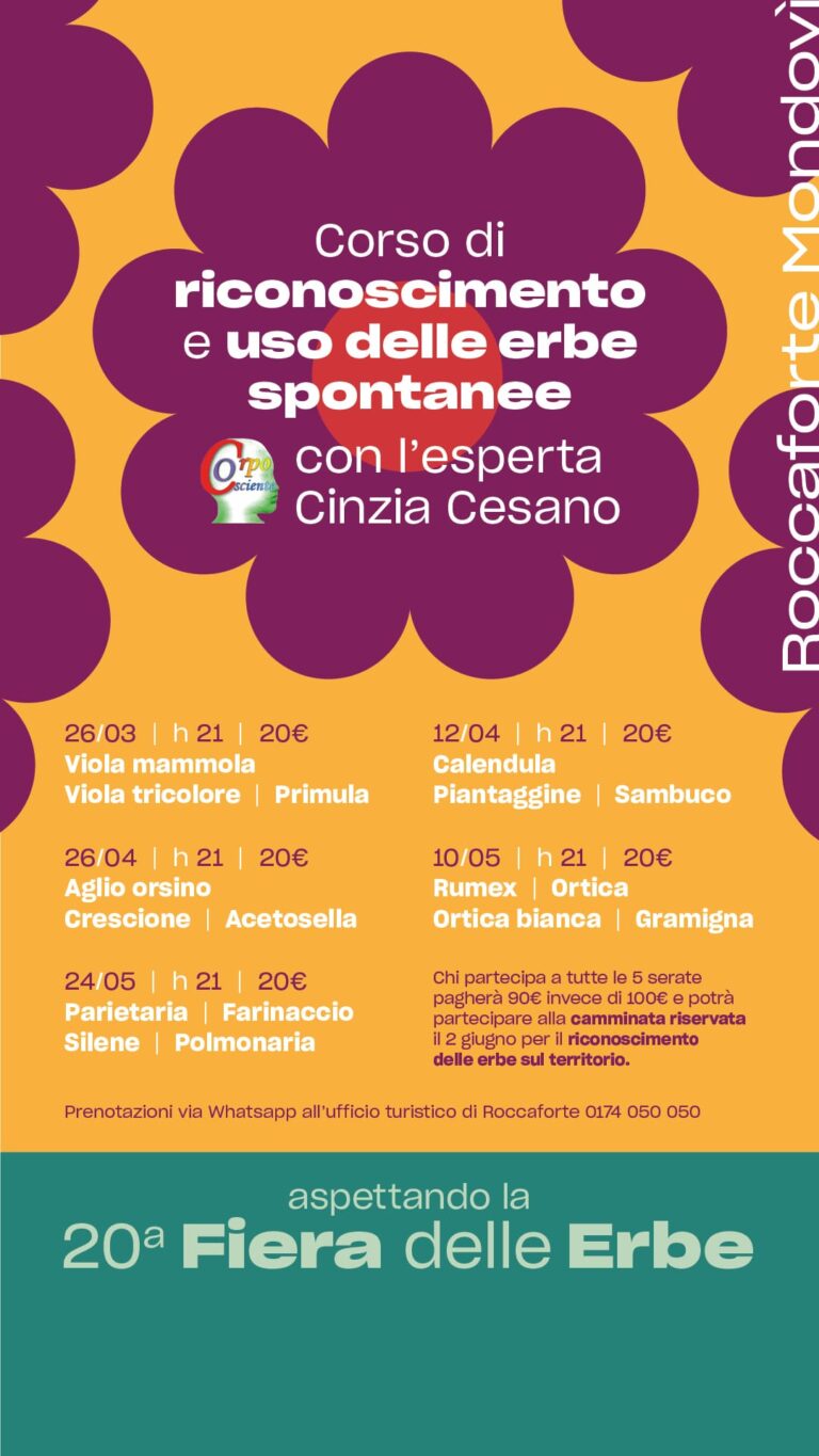 RICONOSCIMENTO E USO DELLE ERBE SPONTANEE